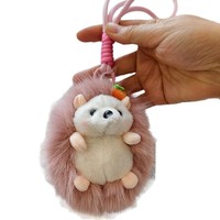 En gros : Pendentifs hérisson mignons, jouets en peluche, poupées, pendentifs de sac de dessin animé, porte-clés, poupées, porte-clés en peluche exquis en forme de petits animaux, cadeau