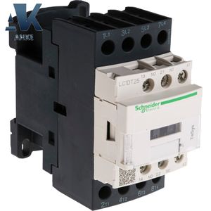 Contactor eléctrico Serie LC1D Contacto de 4 polos 25A Voltaje de contacto 690V AC LC1DT25P7 Contactores - Product Image 1