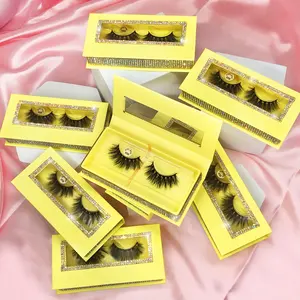 Faux 3D 5D Mink Lashes Eye Lash Private Lashes3D Wholesale Pestanas Cilios Wimpern Custom Eyelash Bag Packaging Box Vendors