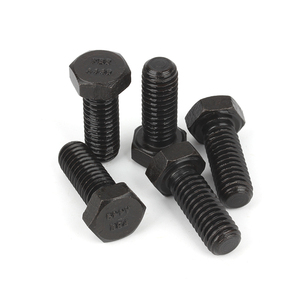 Высокопрочный стальной болт и гайка с шестигранной головкой из углеродистой стали A449 (40Cr) по стандарту ASME/ANSI B18.2.1, оксидированные, черные - Product Image 1