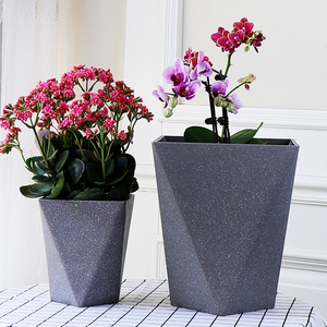 Balcon salon <span class=keywords><strong>imitation</strong></span> ciment plante verte résine épaissie <span class=keywords><strong>imitation</strong></span> <span class=keywords><strong>pierre</strong></span> givré pot de fleur style simple nordique - Product Image 3