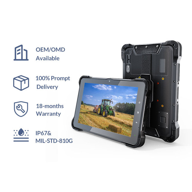 OEM/ODM 10-inch Sunlight Readable OBD-II Android Rugged Tablet Vehicle Mounted for Outdoor Agriculture Application
