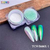 Mermaid Aurora Moonlight Color Shift Poudre Miroir Chrome Poudre À Ongles Caméléon Pigment Poudre pour Nail Art Ombre À Paupières