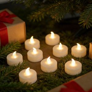 Oshine Bougies Pilier LED Sans Flamme Blanc Chaud Jaune, Effet Flamme Électronique, Accessoires Romantiques pour Mariage, Anniversaire, Déclaration d'Amour - Product Image 1