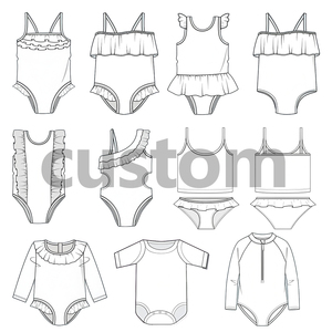 Thương Hiệu Tùy Chỉnh Thân Thiện Với Môi Tái Chế Vải Đồ Bơi Cho Cô Gái Chất Lượng Cao In Dây Kéo Áo Tắm Beachwear Cho Bé - Product Image 2