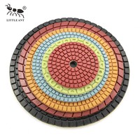 Pads de polissage de sol en résine diamantée LITTLE ANT 350 - 400 mm, personnalisables OEM, pour polissage humide du béton, des comptoirs en quartz et de la pierre