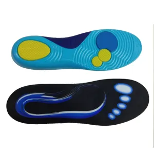 Nieuwe Pu Platvoeten Orthopedische Gel Plantaire Fasciitis Palmilhas Corretivas Fitness Walking Arch Ondersteuning Orthope Inlegzolen