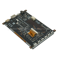Monitor Layar Sentuh Kapasitif Transmisif IPS TFT Raspberry Pi 5 Inci 800x480 Port Lampu Latar 12-LED Kecerahan 500cd/m2
