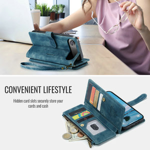 Étui portefeuille magnétique CaseMe en PU avec protection RFID, rabat lisse, support et recharge <span class=keywords><strong>sans</strong></span> <span class=keywords><strong>fil</strong></span> pour iPhone 17 - Product Image 4