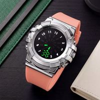 Jam Tangan Digital 2026 Model Terbaru Sporty Anak Unisex LED Casing Plastik Tali Silikon 25mm untuk Wanita Pria