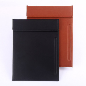 Vintage A4 Silver Clip Leather Absorption Manager Signature <strong>Pad</strong> for School Office Meetings Custom Memo <strong>Pad</strong> with logo - Product Image 2
