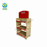 Custom Design Lak Groothandel Supermarkt Hout Display Rack Fruit En Groente Display Stand Wijn Hout Display