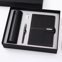 Articles promotionnels en gros : Coffret cadeau d'affaires de luxe personnalisable en acier inoxydable, comprenant agenda, tasse isotherme, carnet et stylo