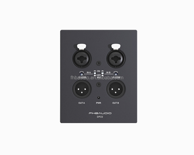 Best Selling Pro Audio Dante Network Wall Plate POE Supply for Hotel Classroom