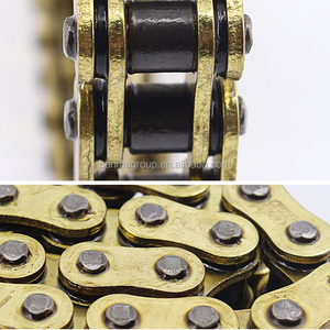 Le joint torique de chaîne de <span class=keywords><strong>moto</strong></span> de couleur dorée scelle les kits de chaîne résistants 428H-120L - Product Image 6