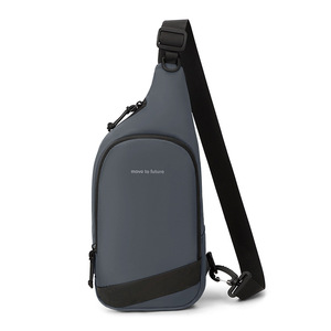 Men's Oxford <b>Chest</b> Bag Zipper Closure Summer Fashionable Waterproof Portable Sports Style Crossbody Bag for Daily Use - Product Image 2