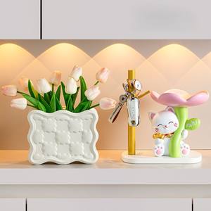 Decorazioni per gatti portafortuna fiori di ciliegio-regalo di buon auspicio per la casa-decorazione per lo studio e la scrivania da ufficio - Product Image 6