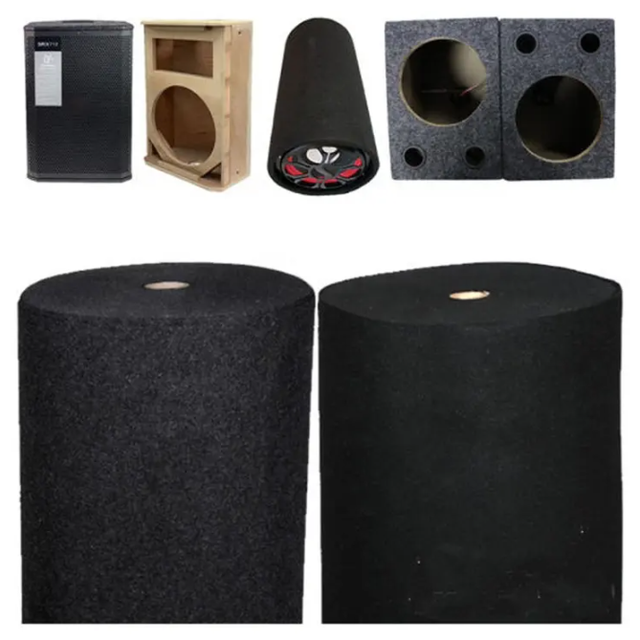 Polyester Non Woven Needle Felt Roll Self Adhesive Speaker Box Carpet