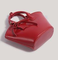 2025 Dongguan usine en ligne luxe PU sac à main panier mini sac fourre-tout bas quantité minimale de commande, nouveau design chinois solide sac à main en cuir personnalisé