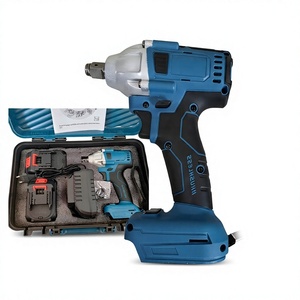 21V Brushless Cordless Impact Wrench 1/2 Inch 350Nm High Torque Power Wrench for Car Repair with 2 Li-ion <b>Batteries</b> - Product Image 2
