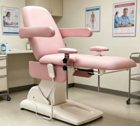 Fauteuil gynécologique électrique professionnel à 3 moteurs, table d'accouchement LT-HGC01-3 avec capacité de charge de 250 kg pour clinique médicale