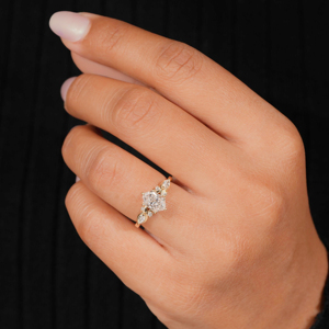 Elisa Jewelry HTHP CVD Lab Grown Diamond Marquise Cut <strong>Ring</strong> <strong>3</strong> <strong>Carat</strong> 10K 14K 18K Real Gold Women Engagement Wedding <strong>Ring</strong> - Product Image 2