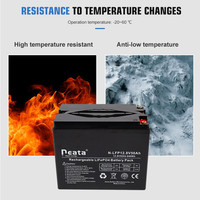 Sistem Energi Surya Prismatic Pengisian Cepat Neata Source Factory LiFEPO4 12.8V 50Ah Paket Baterai Lithium Ion