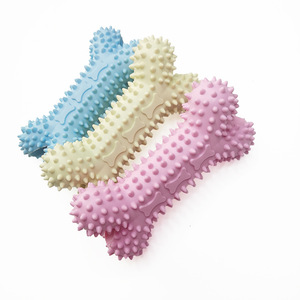 Mascarillas no tóxicas con forma de hueso para perro, juguetes para mascotas, logo personalizado, forma de hueso molar - Product Image 1