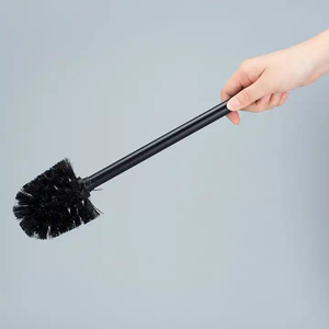 Portarotolo per Carta Igienica da Terra in Acciaio Inossidabile Nero Opaco, Ecologico <span class=keywords><strong>e</strong></span> Antiruggine, Design Moderno con <span class=keywords><strong>Scopino</strong></span> per WC - Product Image 2