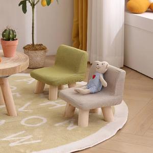 Children's Sofa Chair Mini Single Seat Solid Wood High Elasticity Foam <b>Stool</b> For Kids Age 3 And Above - Product Image 2