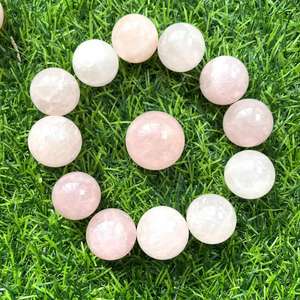 Sphères de quartz rose du Mozambique de haute qualité, naturelles, en gros, pour cadeaux d'entreprise, décoration sur le thème de l'amour et méditation thérapeutique - Product Image 2