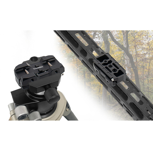 XAMOREST Factory CNC Machined Aluminum Tripod PRS Dovetail Adapter Mount Hunting Accessories Arca-Swiss Compatible Plate