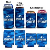 Manchons isothermes de luxe personnalisables en néoprène souple et léger, pliables, avec logo personnalisé par sublimation, pour canettes de cola DIY