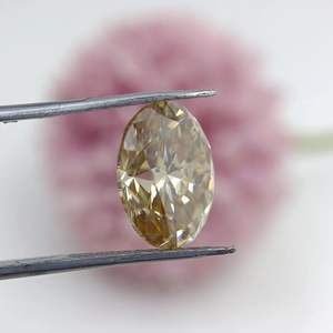 Diamante suelto de moissanita de corte ovalado de Color amarillo vivo cortado a mano de 1.0ct a 20.0ct tamaño certificado Joyería de diamantes hechos a mano sueltos - Product Image 4