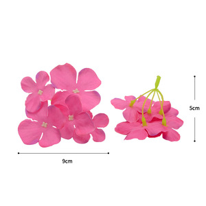 Flores Artificiales de Hortensia Dongchen Crafts, de Seda, de 5 Ramas, Alta Simulación, para Decoraciones de Boda, Tocados y Coronas DIY - Product Image 5