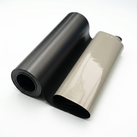 Tissu conducteur noir laminé à chaud en polyester plaqué Cu Ni pour la protection EMI des appareils mobiles et la mise à la terre statique