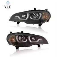Actualización de Faros Delanteros con Luz de Señalización H1 para BMW X5 E70, Faros Delanteros 2007-2013, Faros Halógenos y Xenón