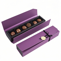 Carton en papier recyclé 2 4 6 8 9 12 Boîte d'emballage de luxe pour chocolat, cadeau personnalisé Emballage dans une boîte à truffes