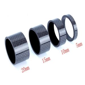 Tubos de fibra de carbono 3K de alta calidad para espaciadores de auriculares de bicicleta <span class=keywords><strong>MTB</strong></span> juntas de arandelas de cabeza de bicicleta de carretera - Product Image 5