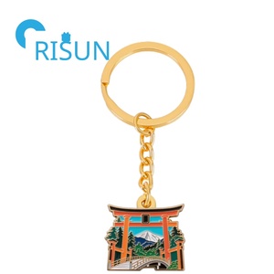 Fábrica Japón Santuario Cultura Llavero Joyería Llavero Personalizado <span class=keywords><strong>Japon</strong></span>és Rojo Shinto Torii Puerta Colgante Encantos Llavero Recuerdo - Product Image 3