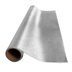 Penjualan laris vinil berkilau rol Film <span class=keywords><strong>Glitter</strong></span> PVC Laser tanpa perekat perak untuk dekorasi dan tas hadiah - Product Image 1