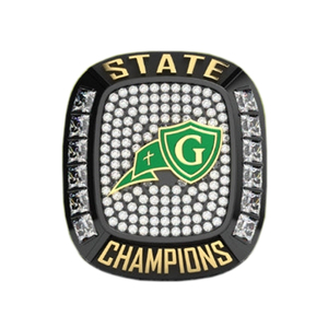 2022 Bague de championnat CIF Cardinal Gibbons Médaille d'État de football pour hommes Technique de coulée en métal San Gabriel - Product Image 2
