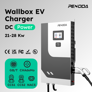 Penoda PDA-21 New 21kW Fast <strong>DC</strong> EV Charger Level2 Single Phase 220V-240V Wallbox CCS1/CCS2/GBT/NACS OCPP1.6 Smart EVSE - Product Image 3