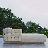 Canapé en tissu moderne pour extérieur, jardin, villa, cour, mobilier de loisirs, terrasse d'hôtel – Meilleure vente en usine