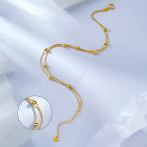 सोने की असली बिक्री 18k वास्तविक सोने की कीमत 750 बेड्स के ब्रैसलेट ठोस शुद्ध सोने के गहने थोक - Product Image 3