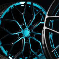 Jantes de voiture en alliage forgé de performance HE1 multi-rayons, concaves profondes, noir brillant, 19 20 21 22 pouces pour Audi A4 A5 S4 S5 RS4 RS5 B9