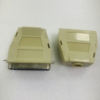 Prise d'alimentation pour imprimante 57 CN à double bride mâle 36 broches, 90 degrés, avec contact en cuivre, boîtier en acier inoxydable, IP20, 1,5A, 250V