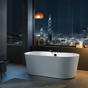 Banheira Walk-In autônoma acrílica branca Design moderno Whirlpool Whirlpool Banheira com torneira - Product Image 4