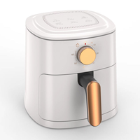 Friteuse à air électrique numérique carrée moderne avec contrôle numérique, cuisson sans huile, construction en plastique, pour usage domestique