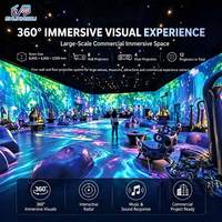 Perangkat Lunak Proyeksi Dinding Interaktif Holografik 3D Teknologi Tinggi Pengalaman Ruangan Imersif Sistem Operasi Android Proyeksi Jarak Pendek Terintegrasi